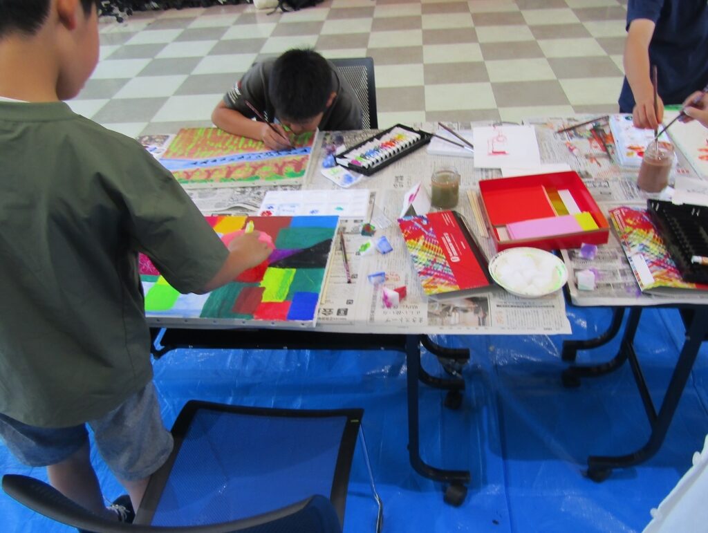 長野県木祖村こども向け絵画教室
