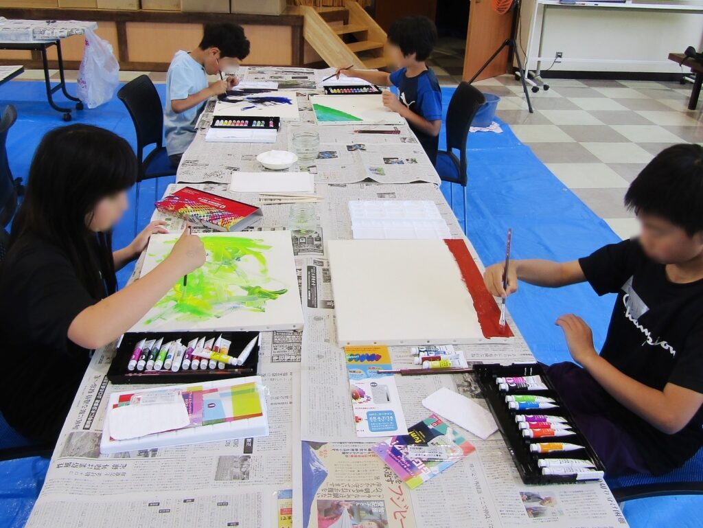 長野県木祖村こども向け絵画教室