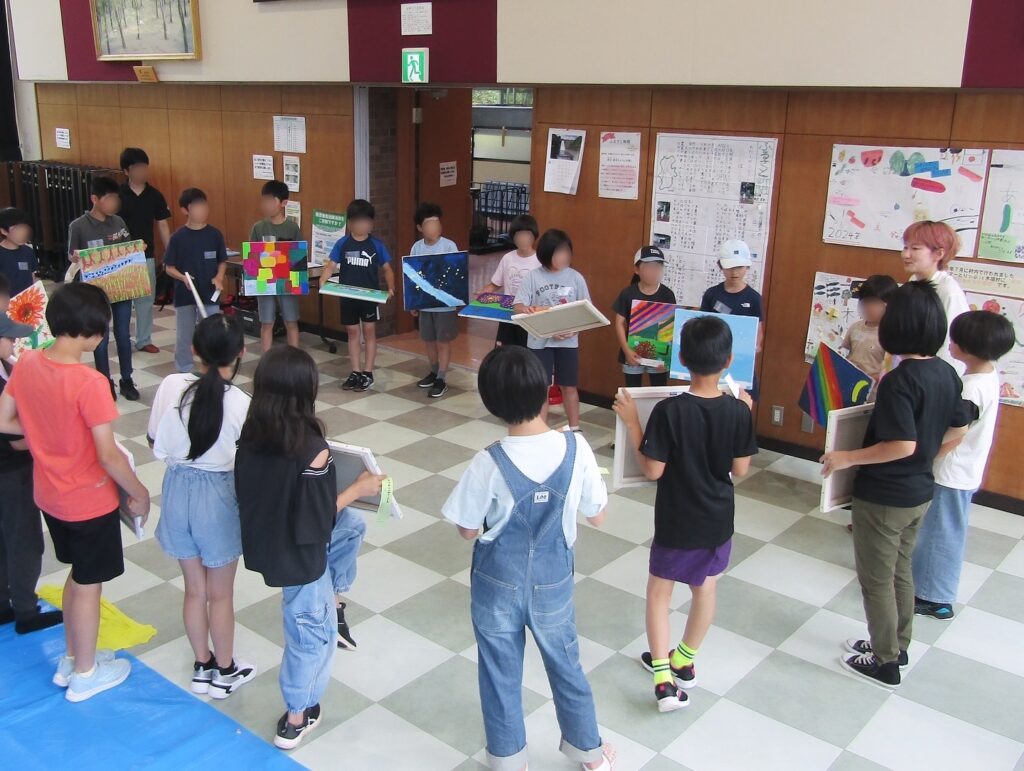 長野県木祖村こども向け絵画教室