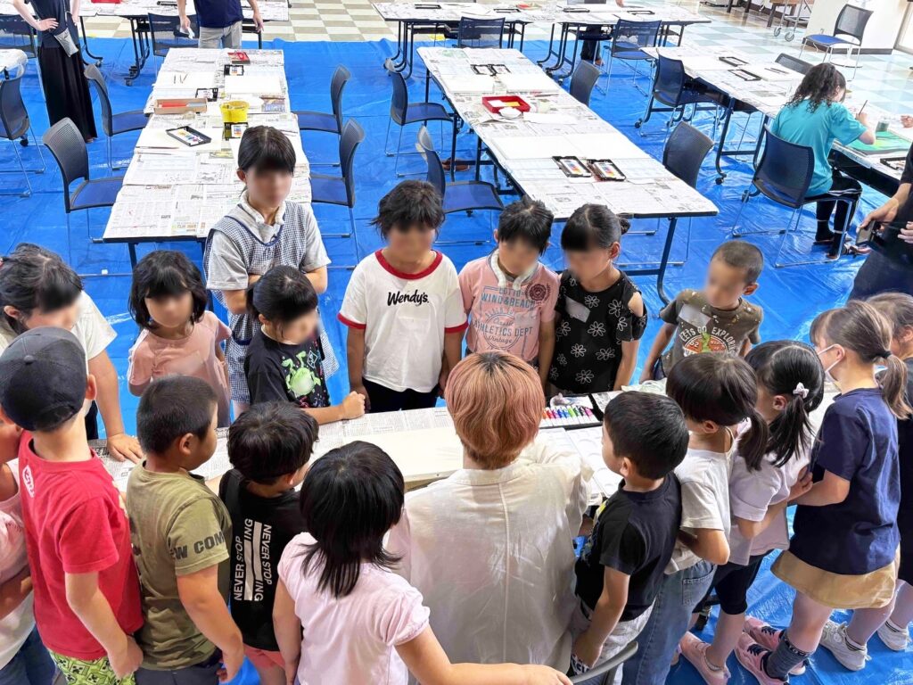 長野県木祖村こども向け絵画教室